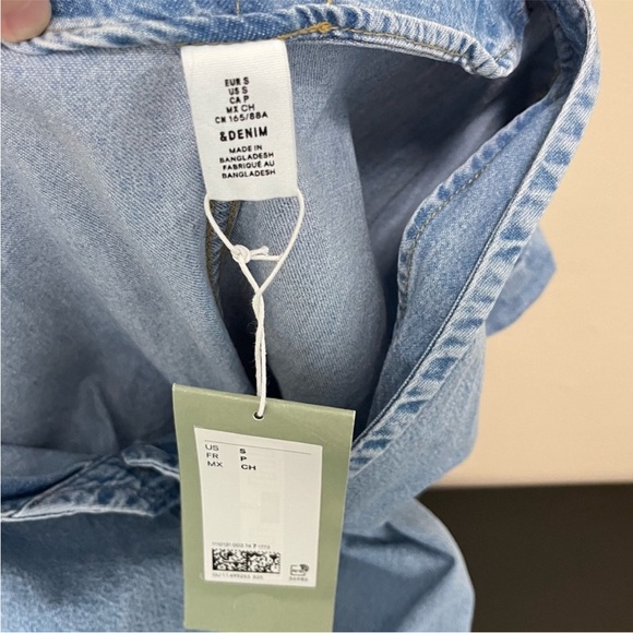 NWT H&M Short Sleeve Denim Jumpsuit - Picture 10 of 16